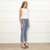 Agolde Light Denim High Waist Straight Jeans