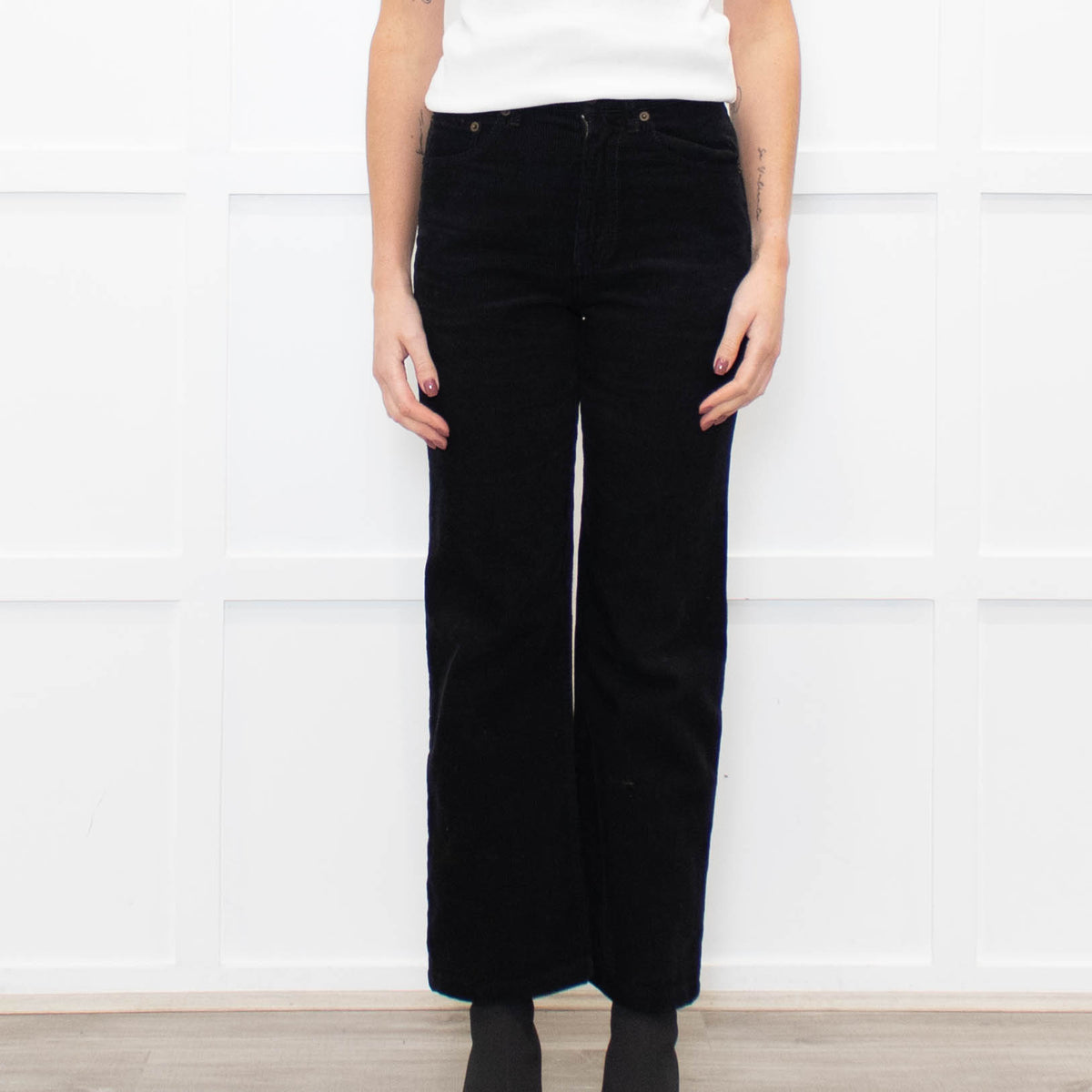Saint Laurent Black Corduroy Trousers