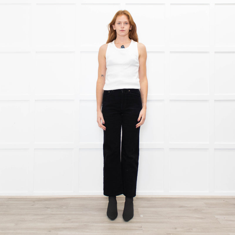 Saint Laurent Black Corduroy Trousers