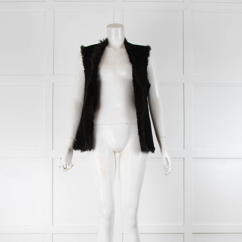 Joseph Brown Leather Gillet