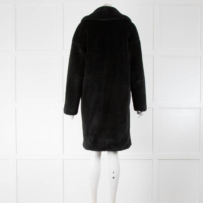 Claudie Pierlot Black Teddy Coat