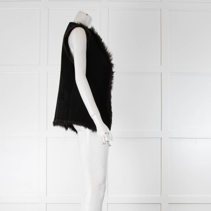 Joseph Brown Leather Gillet