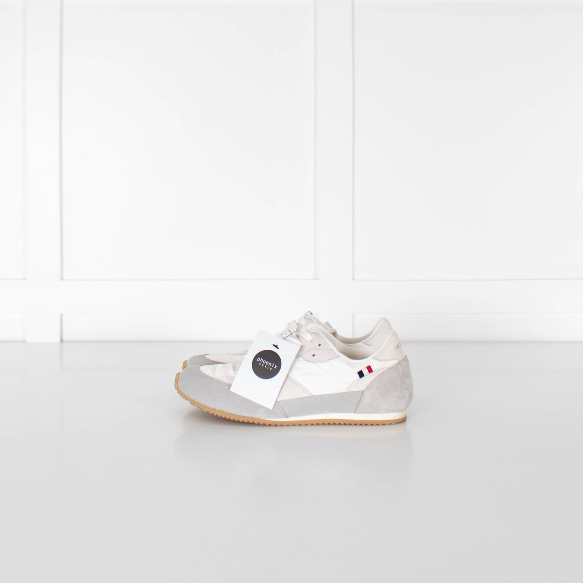 Moncler Cream Precipice Low-Top Sneakers