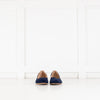 Chloe Navy Blue Scalloped Edge Flat Lauren Ballerina Pumps