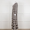 Farm Rio White Black Bird Print Maxi Dress