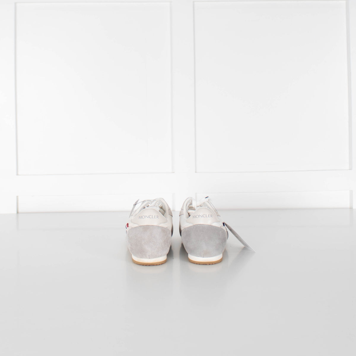 Moncler Cream Precipice Low-Top Sneakers