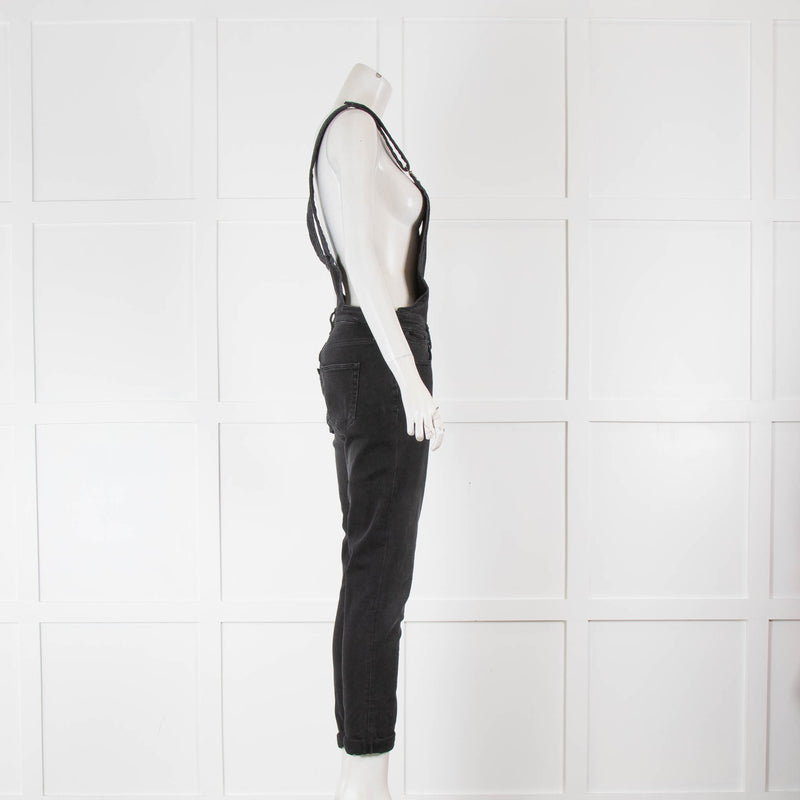 Ida Black Denim Dungarees