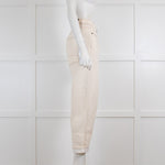 Marni Raw Cotton Cream Turn Up Jeans