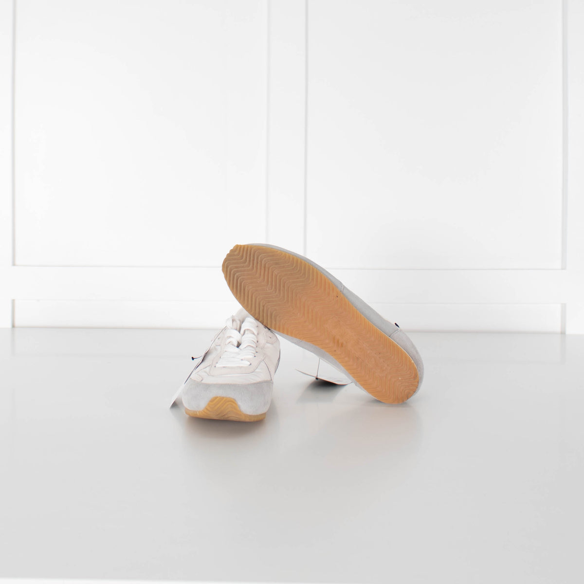 Moncler Cream Precipice Low-Top Sneakers