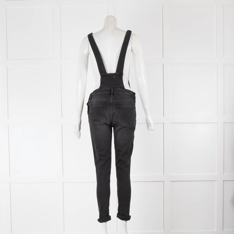 Ida Black Denim Dungarees