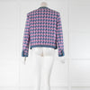 Sandro Blue Denim Pink Tweedy Short Jacket