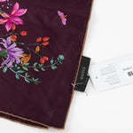 Gucci Pink Silk Flower Bouquet Square Scarf