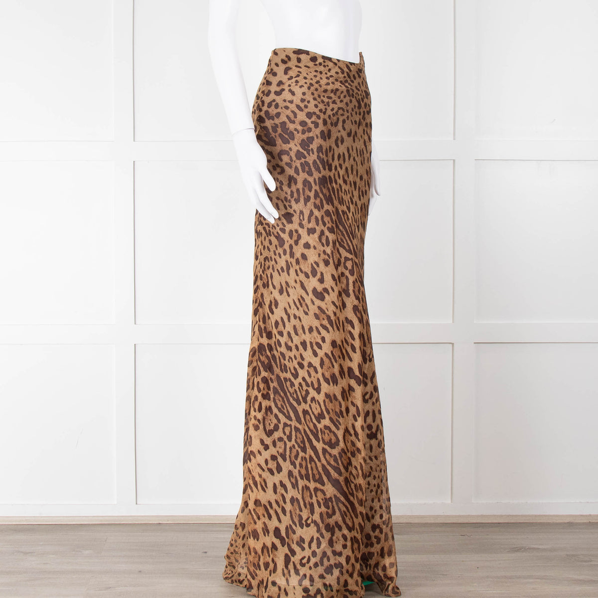 Rat & Boa Leopard Chiffon Maxi Dress