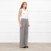 Joseph Cream Brown Zig Zag Knitted Wool Trousers
