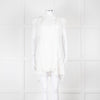 Isabel Marant White Lace And Embroidery Detail Cotton Mini Dress