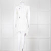 Isabel Marant White Lace And Embroidery Detail Cotton Mini Dress