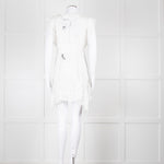 Isabel Marant White Lace And Embroidery Detail Cotton Mini Dress