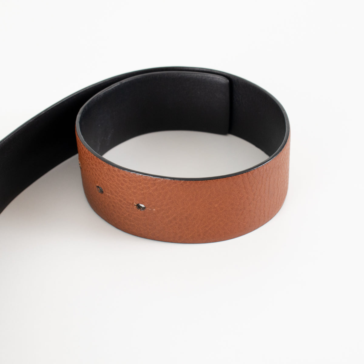 Valentino Brown Gold Buckle Belt