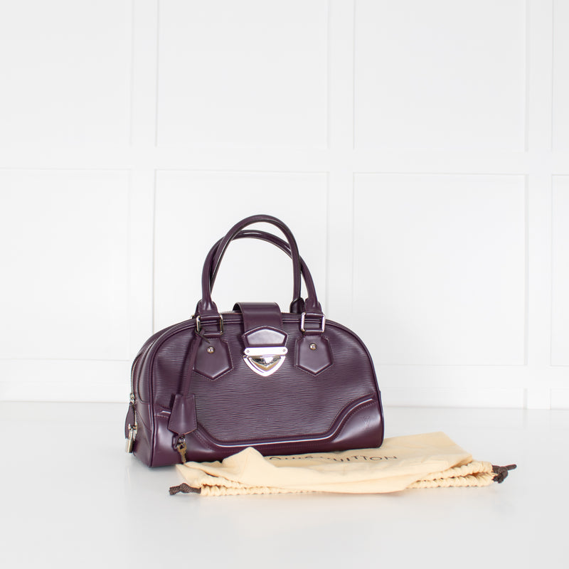 Louis Vuitton Purple Epi Leather Bowling Montaigne Bag