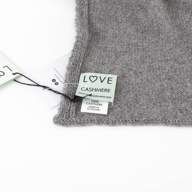 Love Cashmere Grey Cashmere Neck Tie Scarf