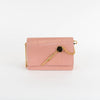 Sophie Hulme Salmon Pink Snake Micro Cocktail Stirrer Bag