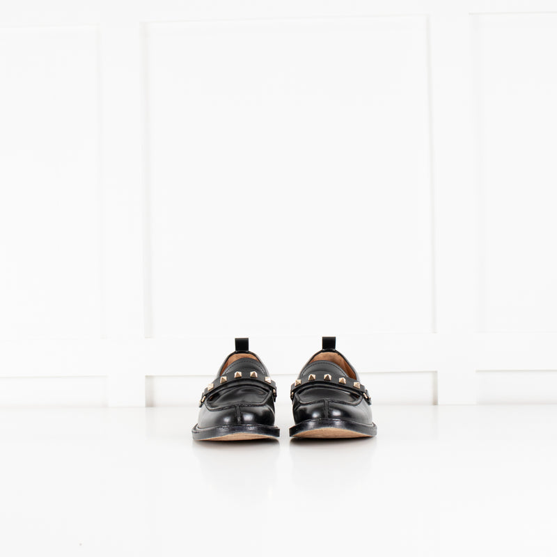 Valentino Garavani Black Rockstud Loafer