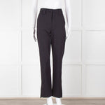 Ganni Navy Trousers With Red Pin Stripe