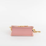 Sophie Hulme Salmon Pink Snake Micro Cocktail Stirrer Bag
