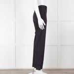 Ganni Navy Trousers With Red Pin Stripe