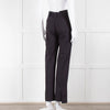 Ganni Navy Trousers With Red Pin Stripe