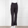 Ganni Navy Trousers With Red Pin Stripe