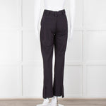 Ganni Navy Trousers With Red Pin Stripe