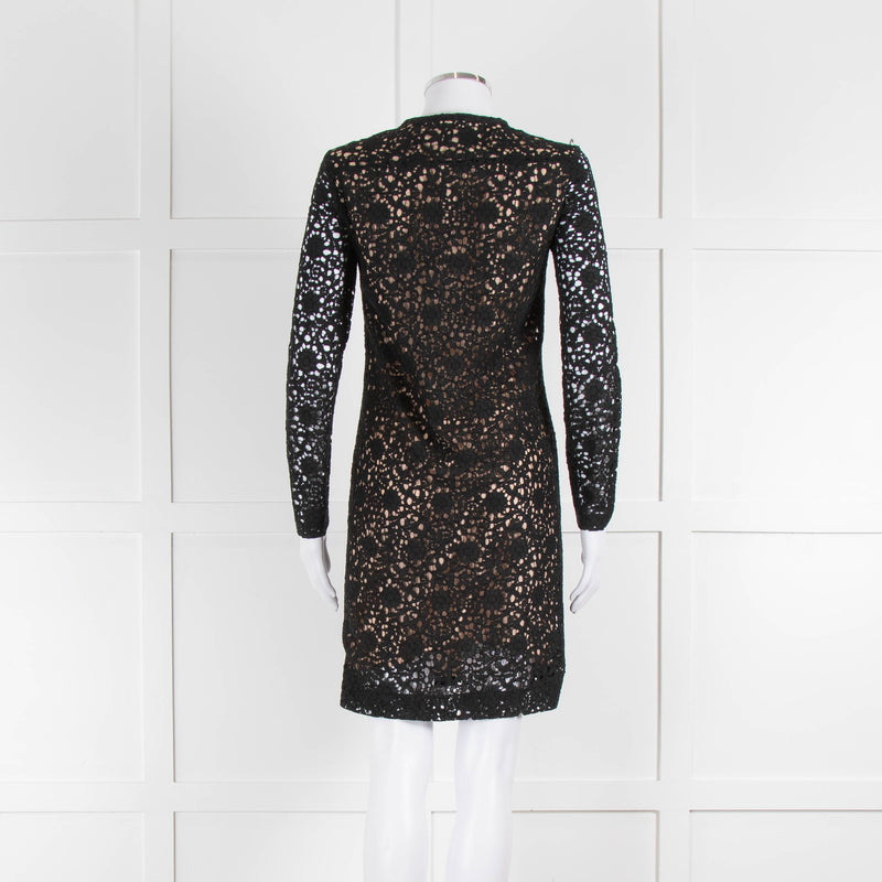 Victoria Victoria Beckham Black Lace Tunic Dress