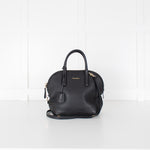 Max Mara Black Grainy Leather Shoulder Bag