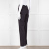 Ganni Navy Trousers With Red Pin Stripe