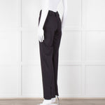 Ganni Navy Trousers With Red Pin Stripe