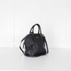 Max Mara Black Grainy Leather Shoulder Bag