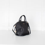 Max Mara Black Grainy Leather Shoulder Bag