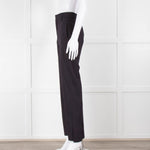 Ganni Navy Trousers With Red Pin Stripe