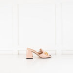 Gucci Blush Pink Leather Horsebit Mules