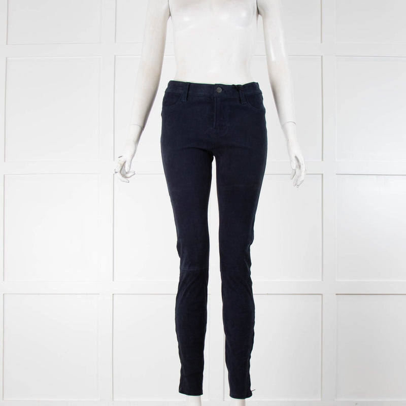 J Brand Navy Suede Leggings