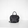 Max Mara Black Grainy Leather Shoulder Bag