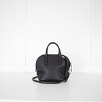 Max Mara Black Grainy Leather Shoulder Bag
