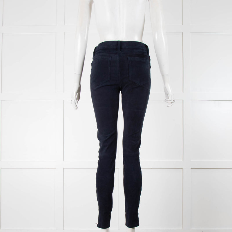 J Brand Navy Suede Leggings