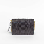 Sophie Hulme Grey Snake Leather Cocktail Stirrer Bag
