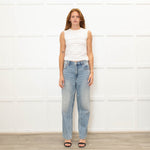 Rag & Bone Blue Faded Wide Leg Jeans
