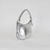ba&sh Silver Cracked Leather Swing Bag