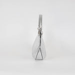 ba&sh Silver Cracked Leather Swing Bag