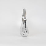 ba&sh Silver Cracked Leather Swing Bag