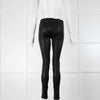 Vince Black Leather Skinny Jeans